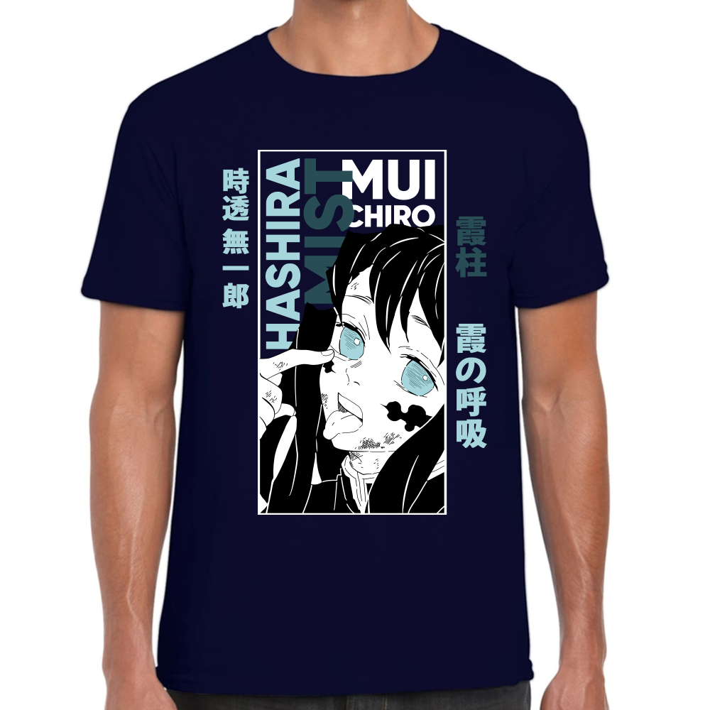 Playera Muichiro Tokito Demon Slayer Algodón Premium #274