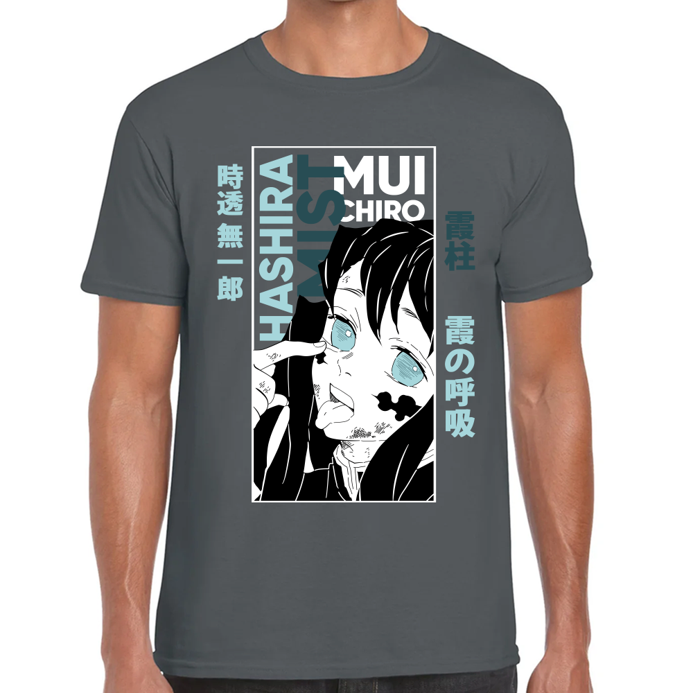 Playera Muichiro Tokito Demon Slayer Algodón Premium #274