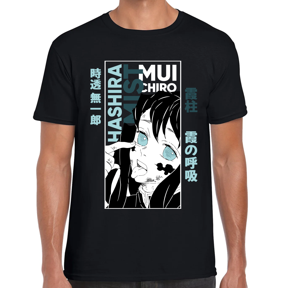 Playera Muichiro Tokito Demon Slayer Algodón Premium #274