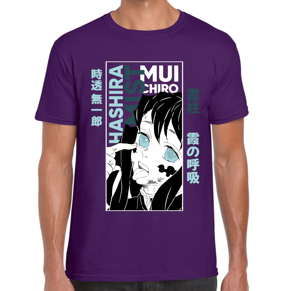Playera Muichiro Tokito Demon Slayer Algodón Premium #274