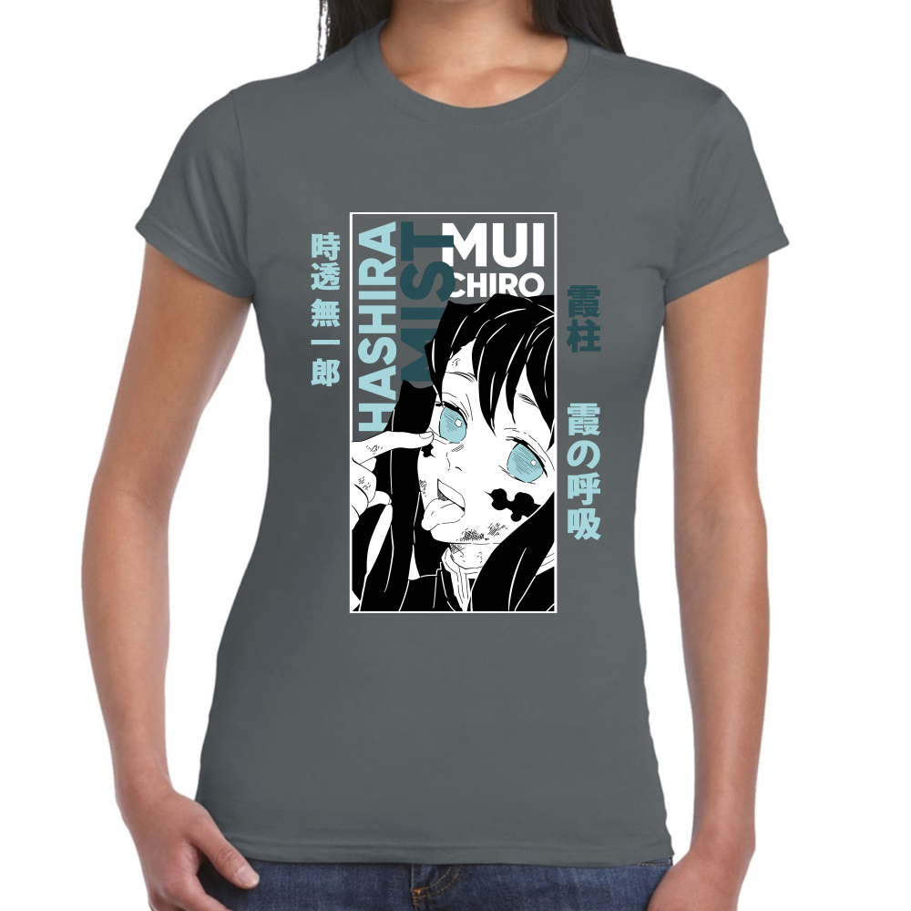 Playera Muichiro Tokito Demon Slayer Algodón Premium #274