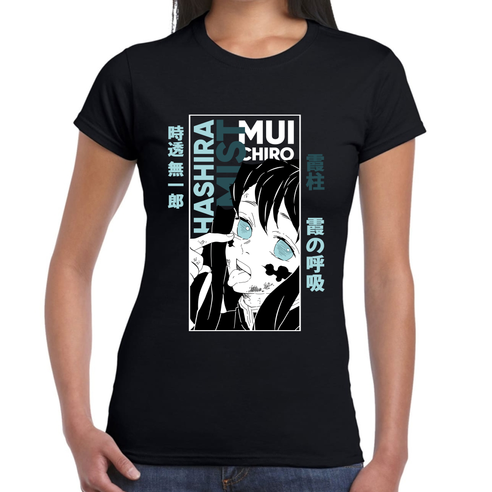 Playera Muichiro Tokito Demon Slayer Algodón Premium #274