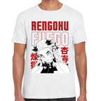 Playera Rengoku Fuego Demon Slayer Algodón Premium #275