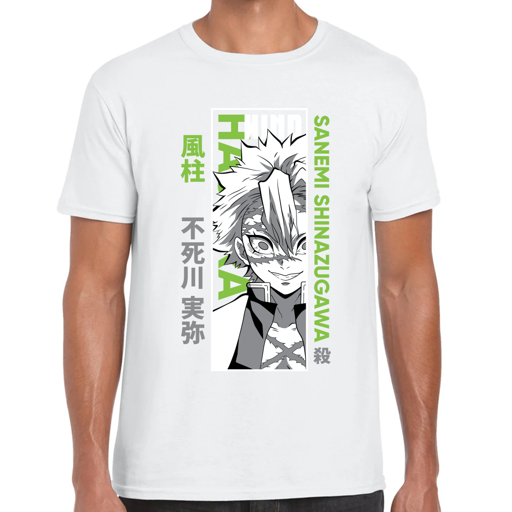 Playera Sanemi Shinazugawa Demon Slayer Algodón Premium #277