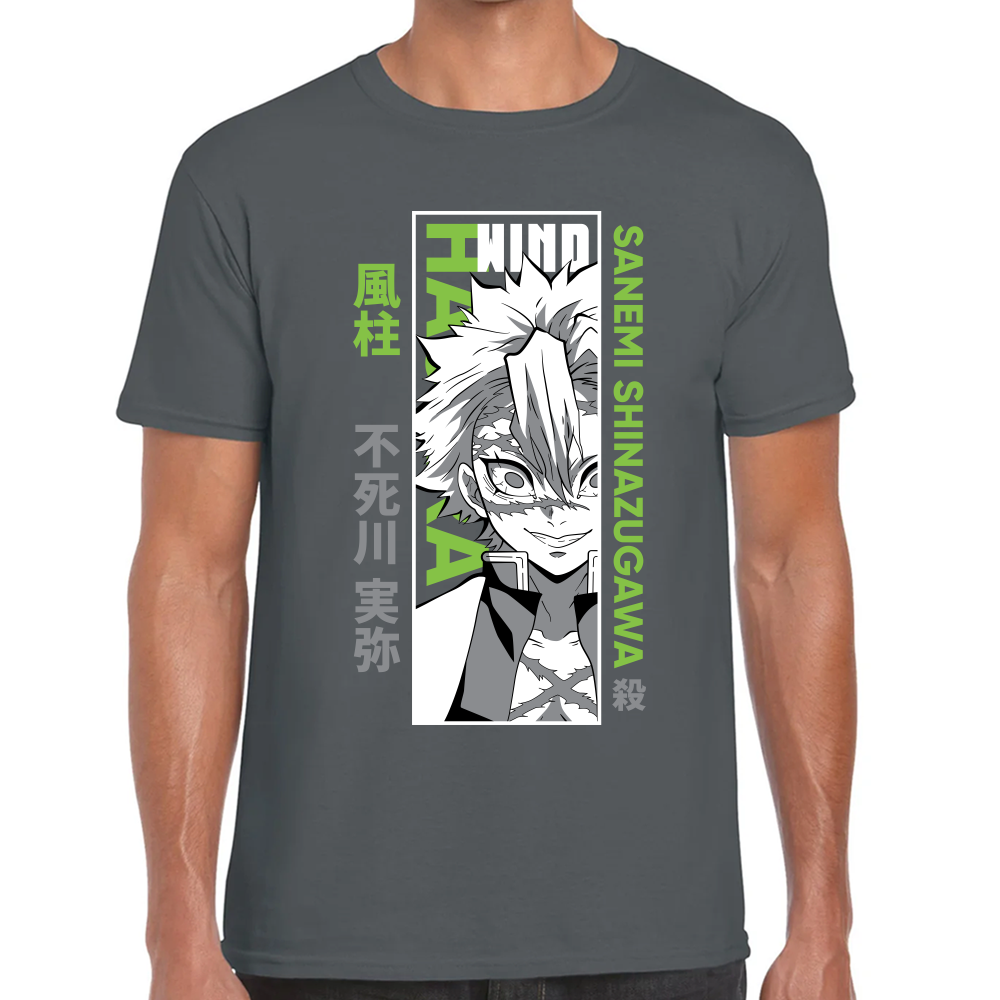 Playera Sanemi Shinazugawa Demon Slayer Algodón Premium #277