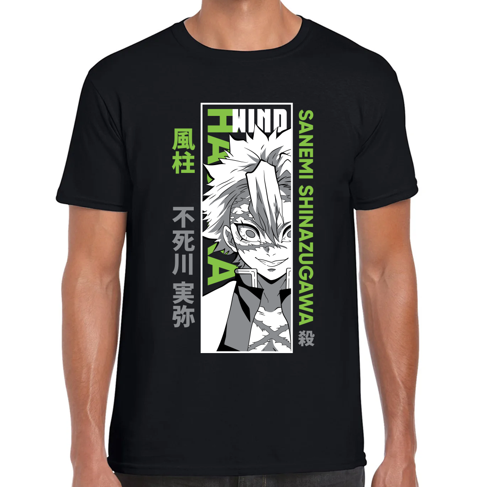 Playera Sanemi Shinazugawa Demon Slayer Algodón Premium #277