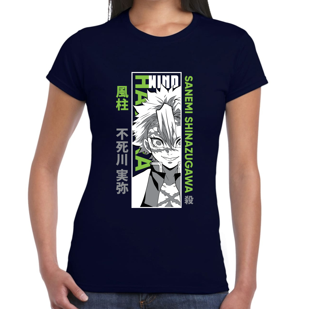 Playera Sanemi Shinazugawa Demon Slayer Algodón Premium #277