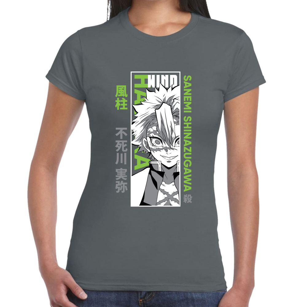 Playera Sanemi Shinazugawa Demon Slayer Algodón Premium #277