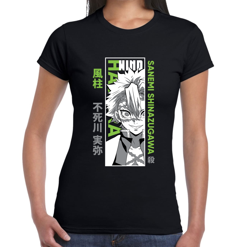 Playera Sanemi Shinazugawa Demon Slayer Algodón Premium #277