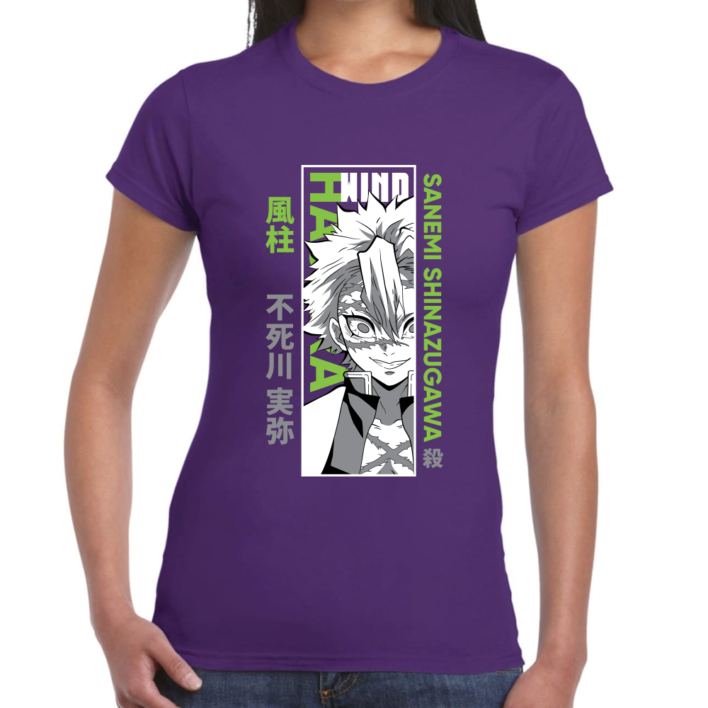 Playera Sanemi Shinazugawa Demon Slayer Algodón Premium #277