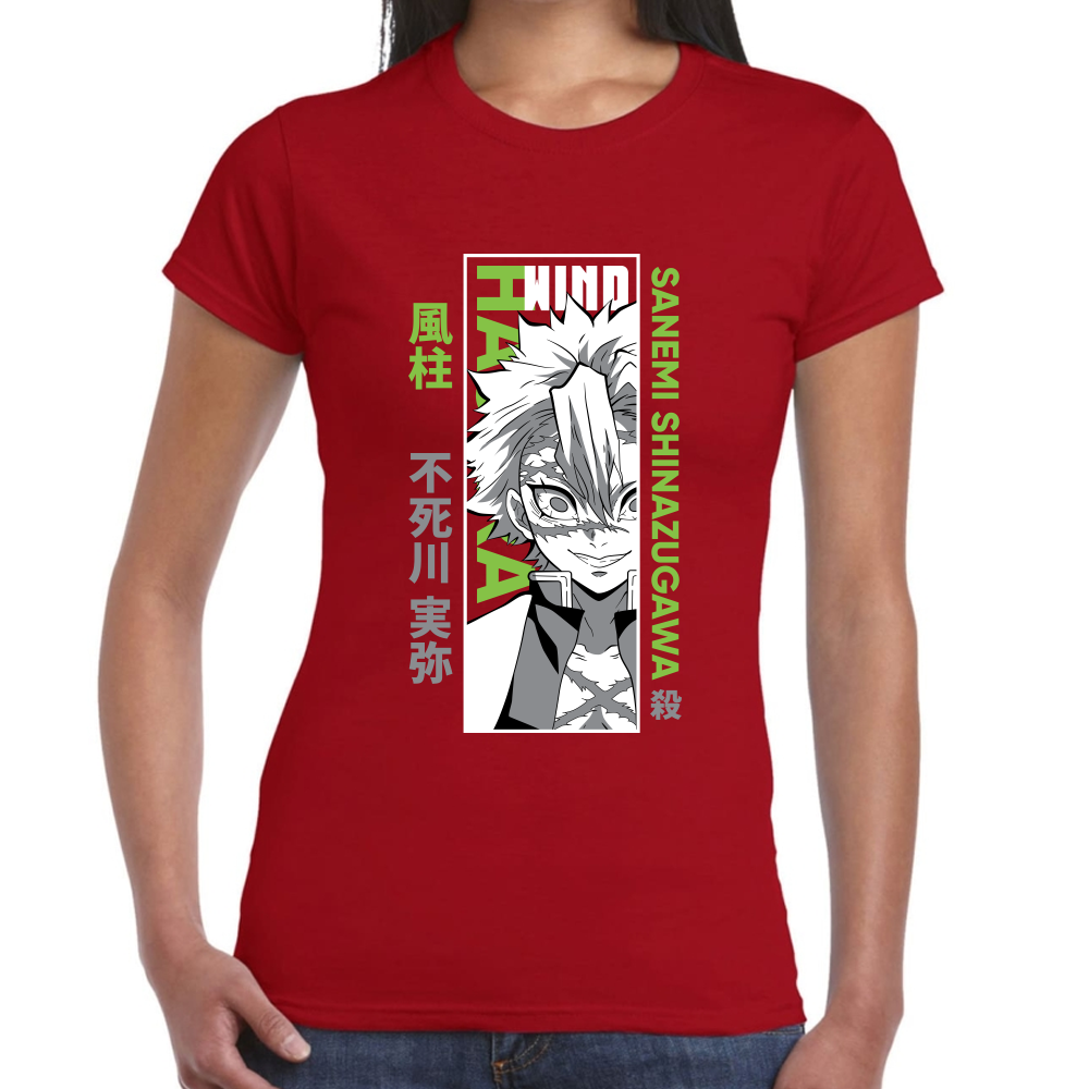 Playera Sanemi Shinazugawa Demon Slayer Algodón Premium #277