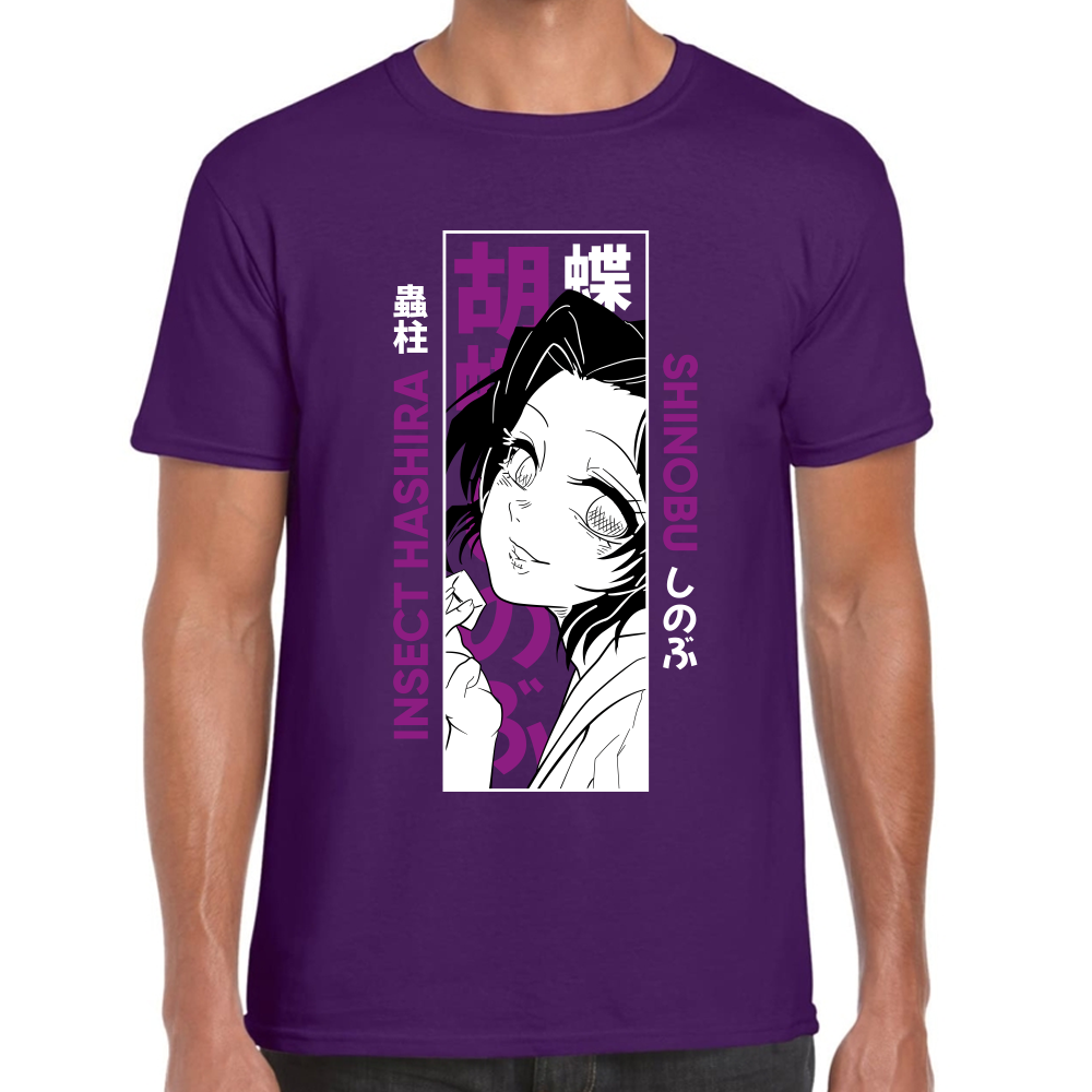 Playera Shinobu Kocho Demon Slayer Algodón Premium #278