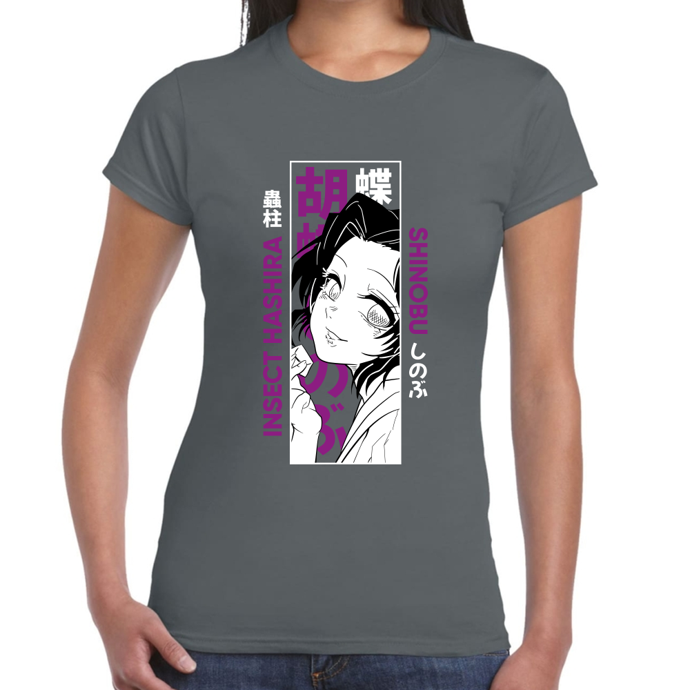 Playera Shinobu Kocho Demon Slayer Algodón Premium #278