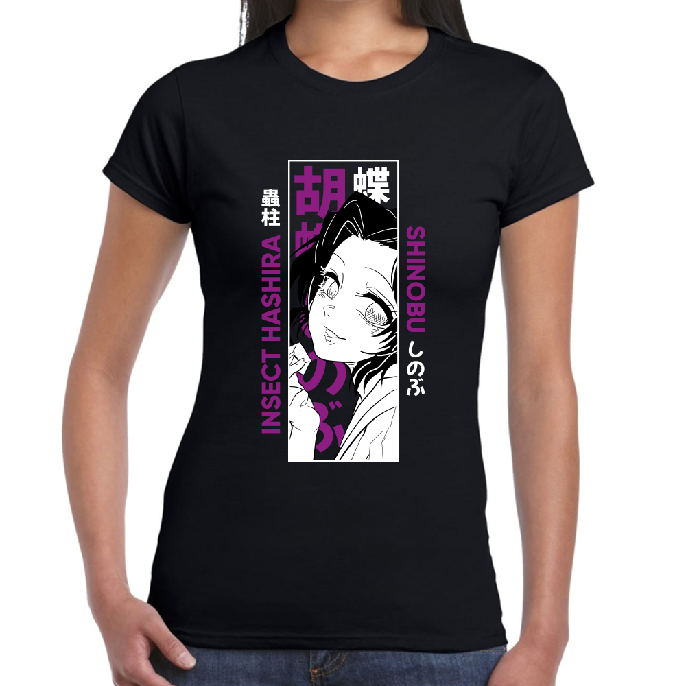 Playera Shinobu Kocho Demon Slayer Algodón Premium #278