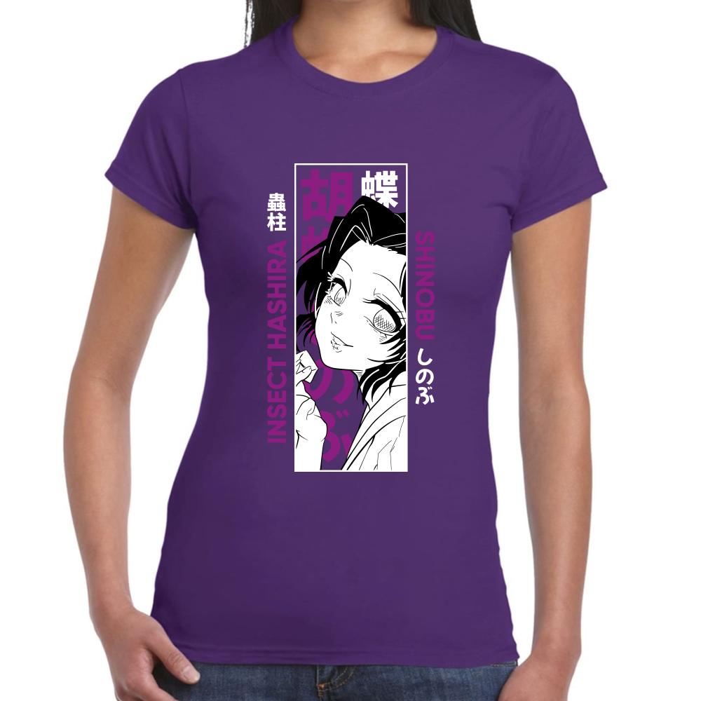 Playera Shinobu Kocho Demon Slayer Algodón Premium #278