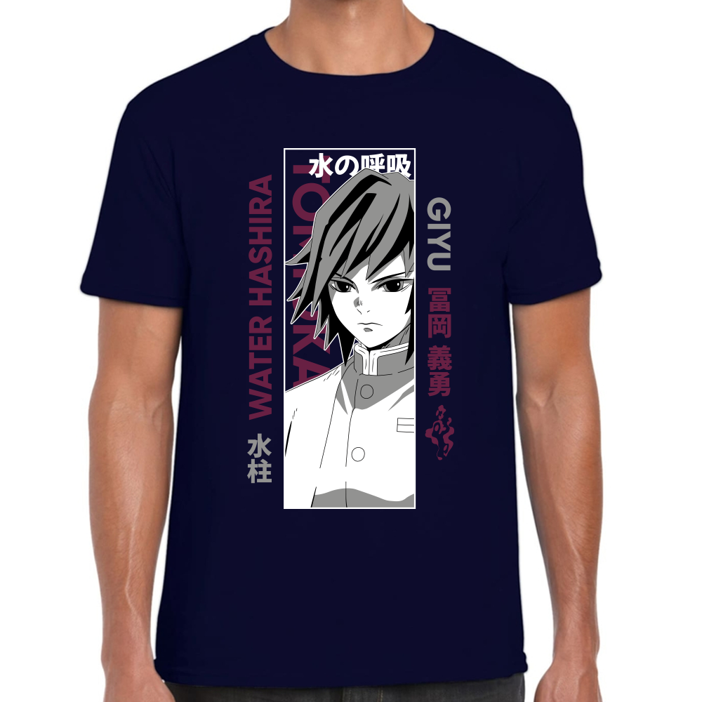 Playera Giyu Tomioka Demon Slayer Algodón Premium #279
