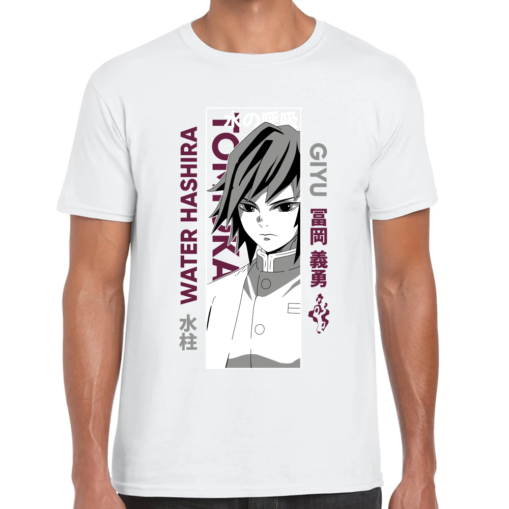 Playera Giyu Tomioka Demon Slayer Algodón Premium #279