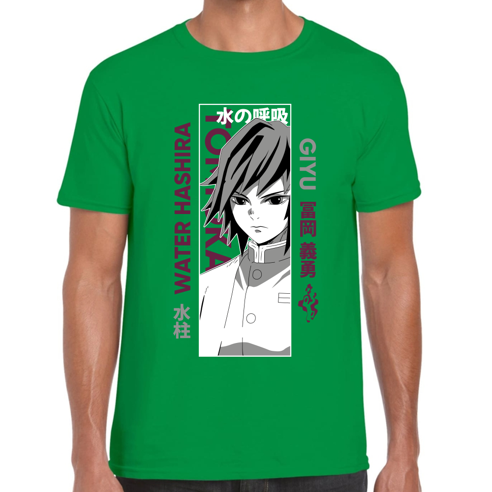 Playera Giyu Tomioka Demon Slayer Algodón Premium #279