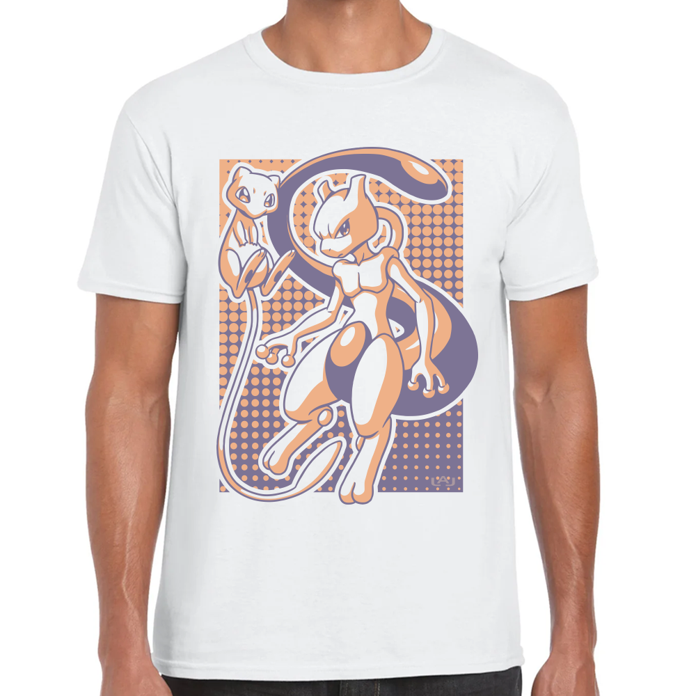 Playera Mewtwo Pokemon Algodón Premium #284