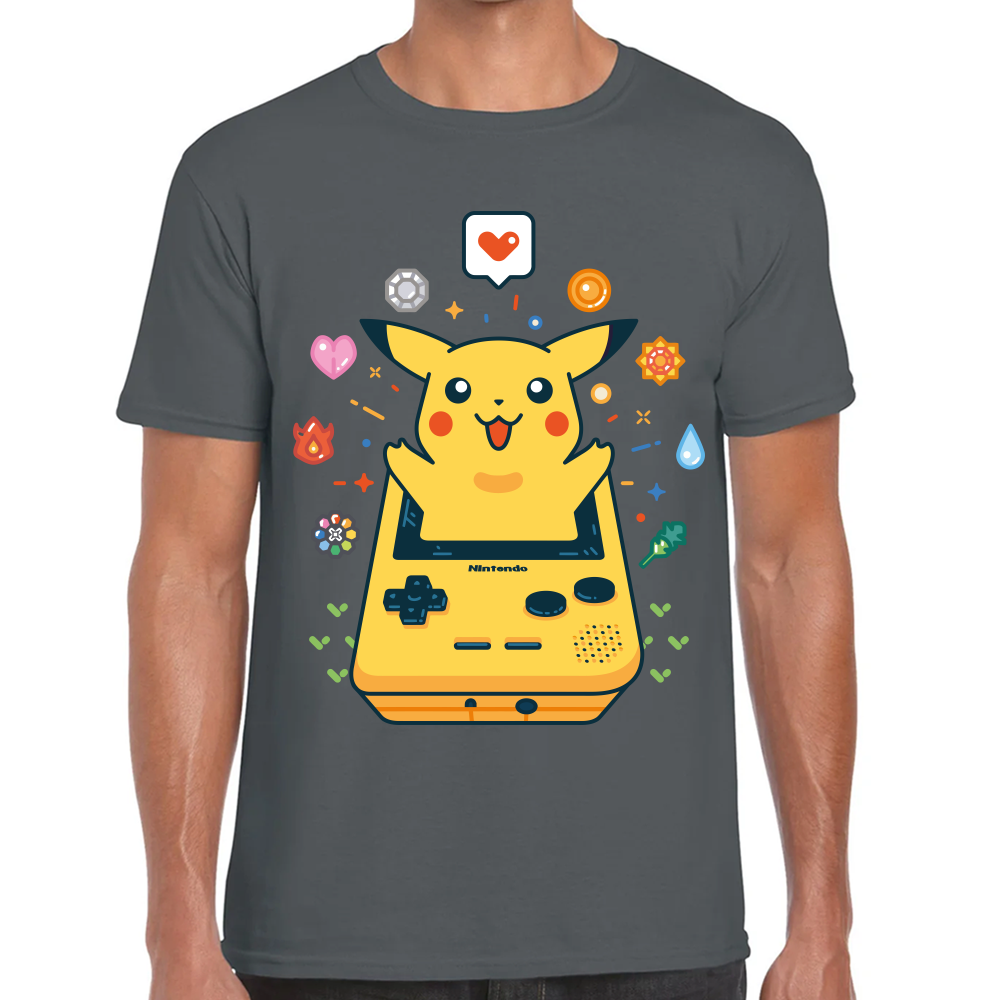 Playera Pikachu Pokemon Algodón Premium #285