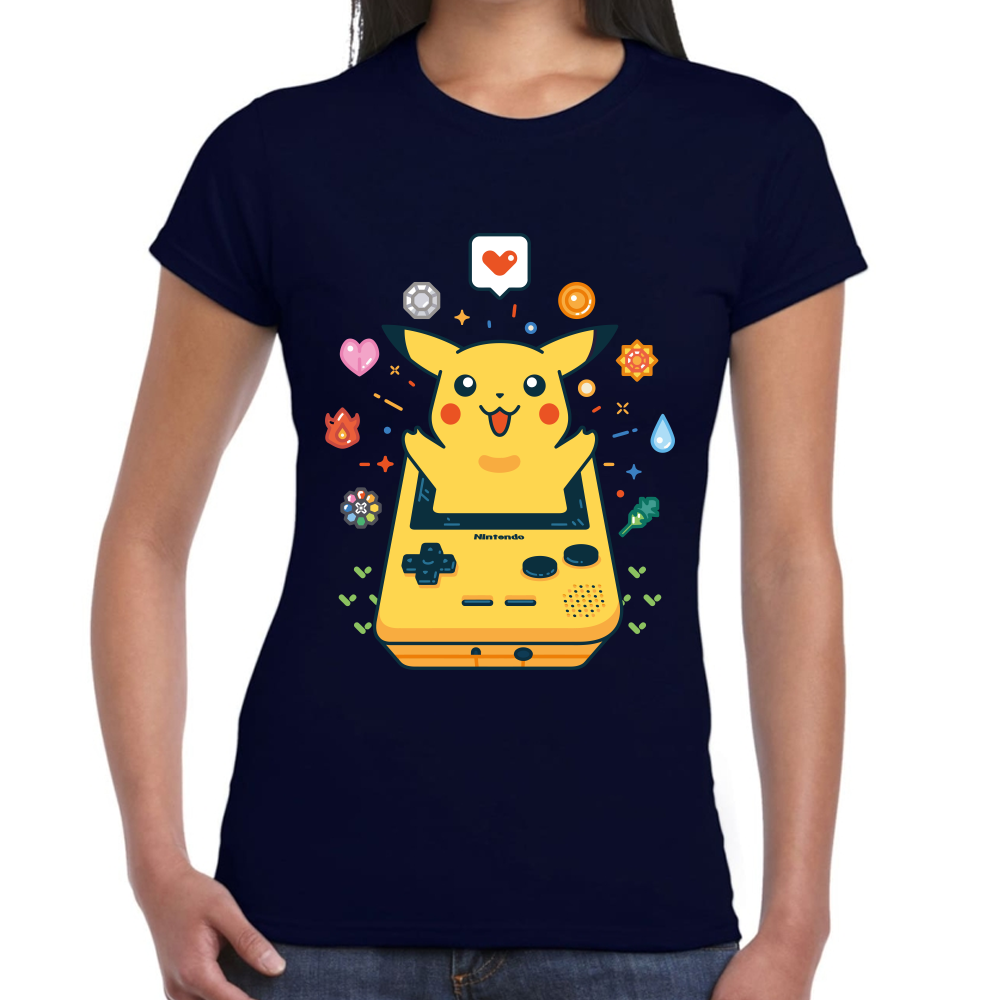 Playera Pikachu Pokemon Algodón Premium #285