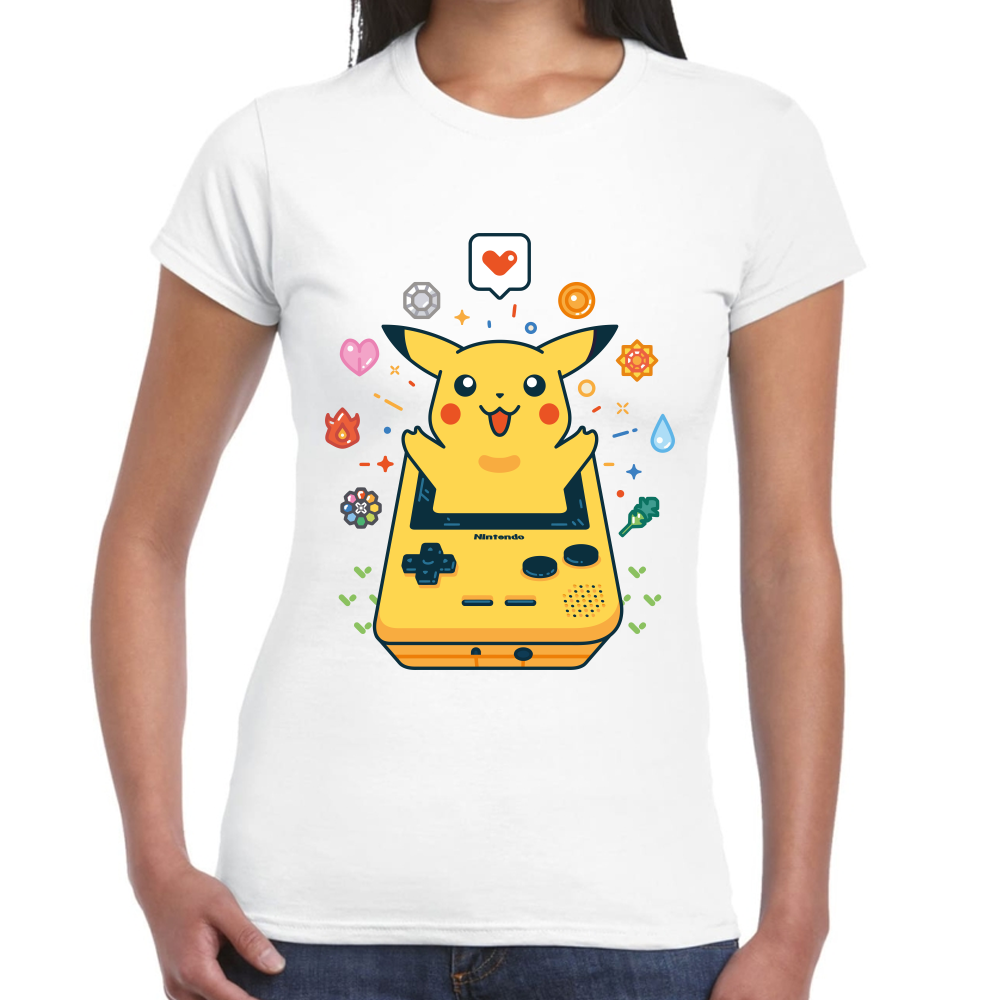 Playera Pikachu Pokemon Algodón Premium #285 Imagen secundaria del producto