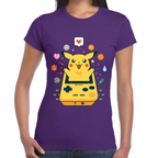 Playera Pikachu Pokemon Algodón Premium #285