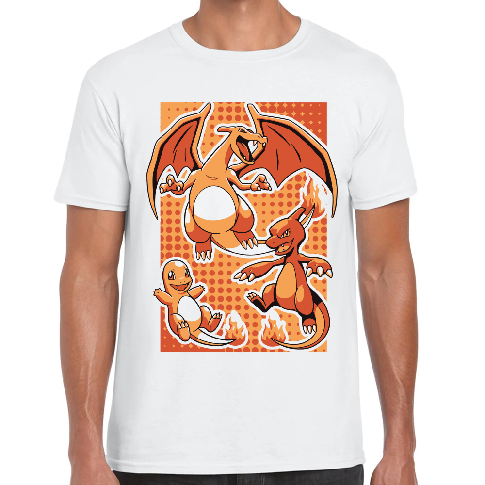 Playera Charizard Pokemon Algodón Premium #287