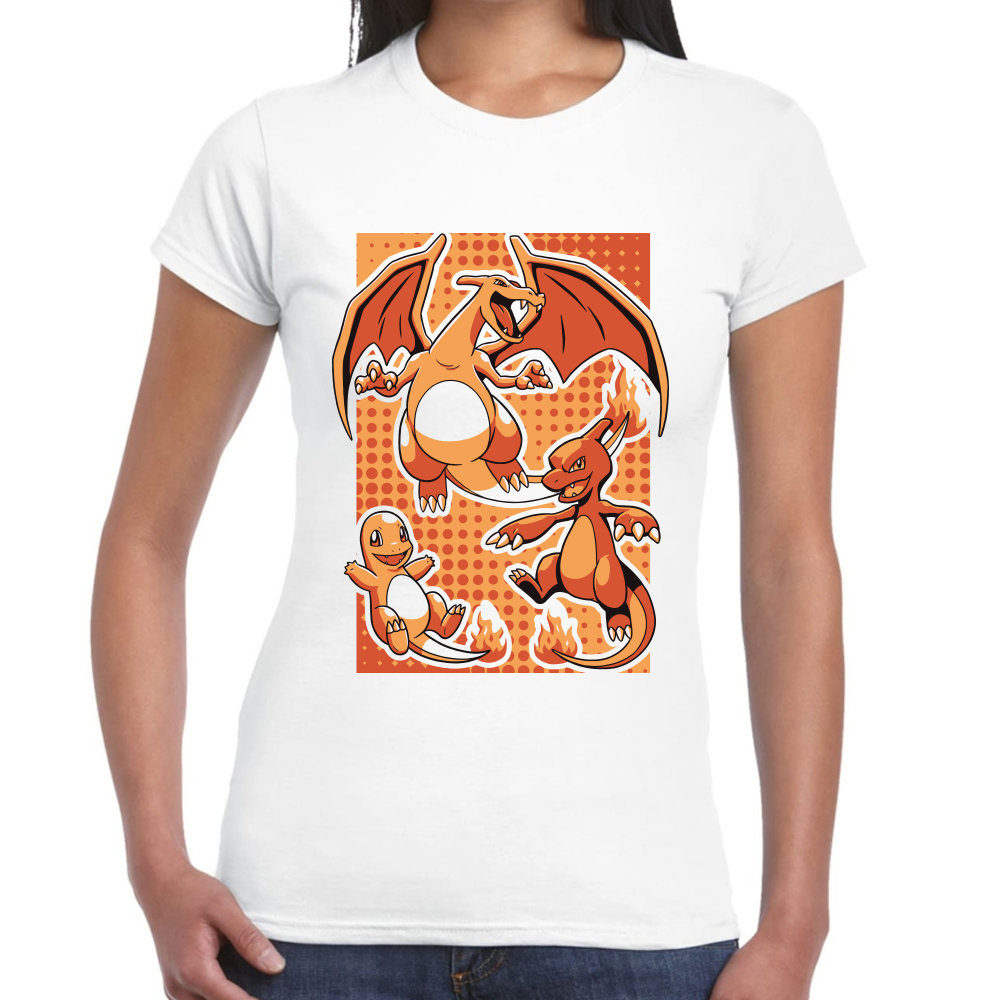 Playera Charizard Pokemon Algodón Premium #287 Imagen secundaria del producto