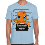 Playera Charmader Arson Pokemon Algodón Premium #291