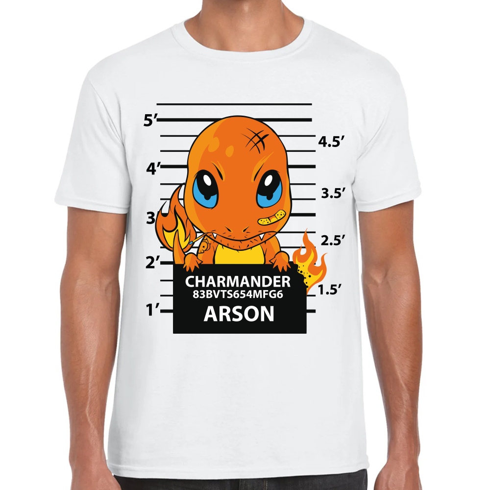 Playera Charmader Arson Pokemon Algodón Premium #291