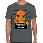 Playera Charmader Arson Pokemon Algodón Premium #291