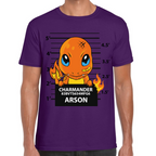Playera Charmader Arson Pokemon Algodón Premium #291