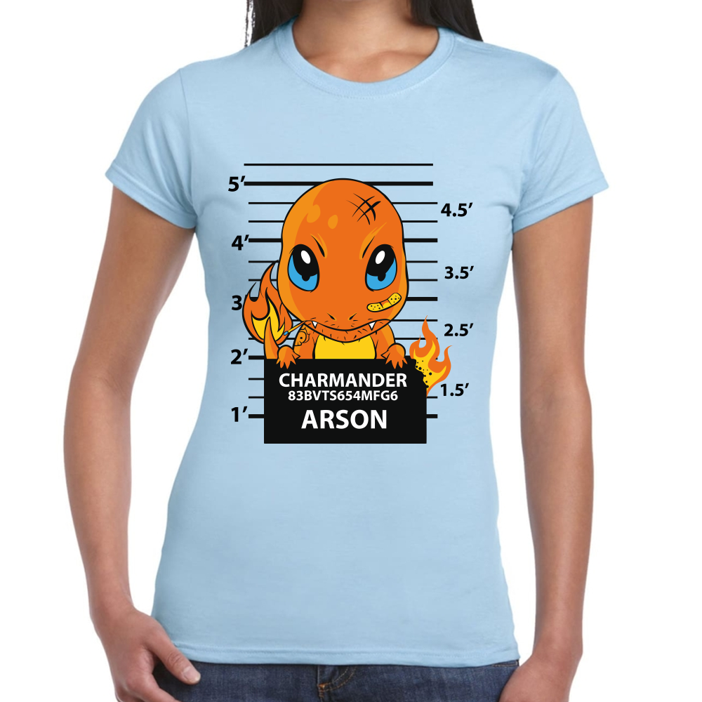 Playera Charmader Arson Pokemon Algodón Premium #291