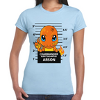 Playera Charmader Arson Pokemon Algodón Premium #291