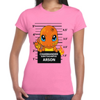 Playera Charmader Arson Pokemon Algodón Premium #291