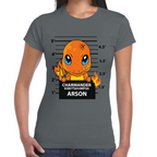 Playera Charmader Arson Pokemon Algodón Premium #291