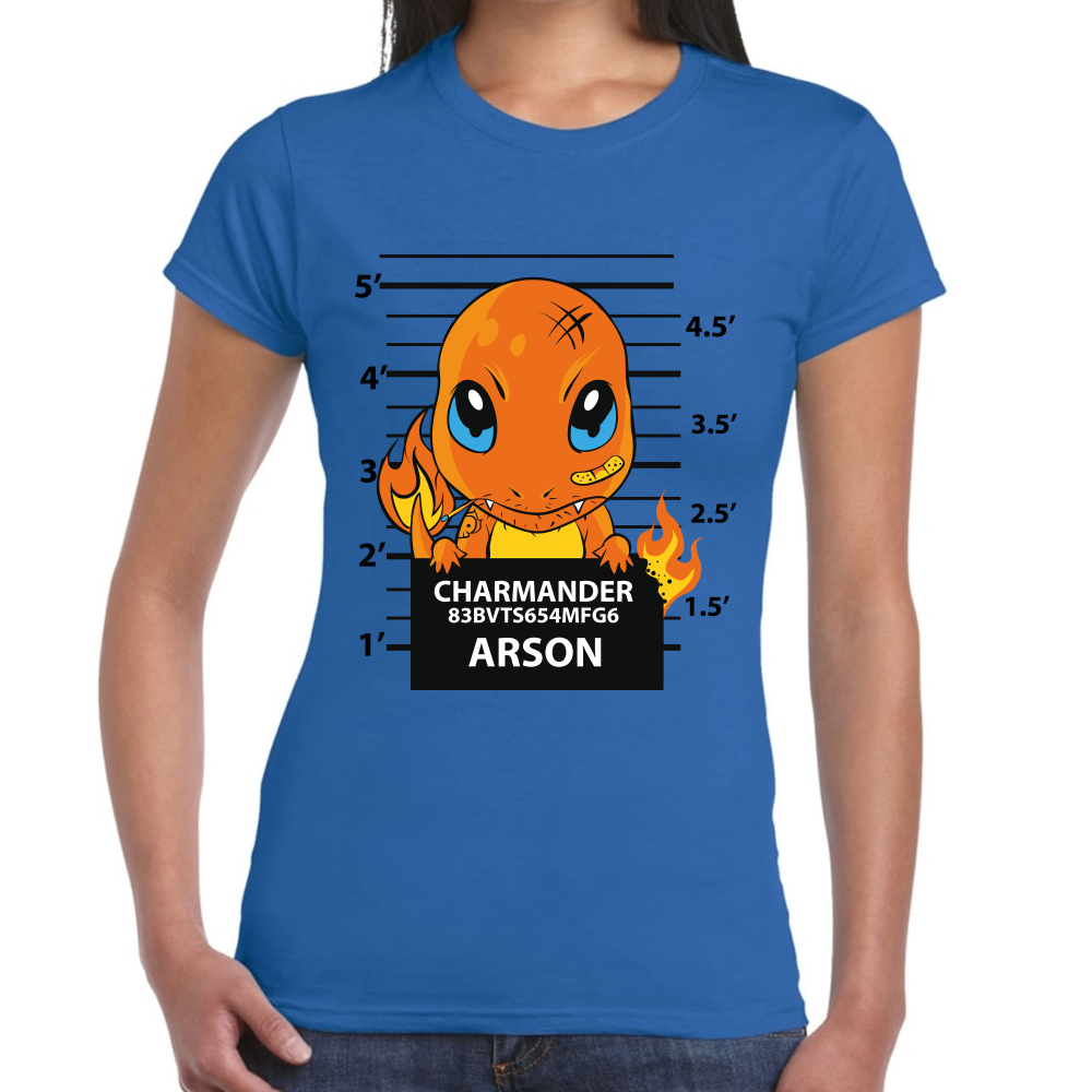 Playera Charmader Arson Pokemon Algodón Premium #291