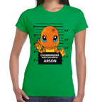 Playera Charmader Arson Pokemon Algodón Premium #291