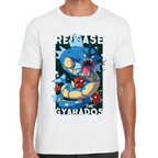 Playera Gyarados Pokemon Blanco Algodón Premium #294