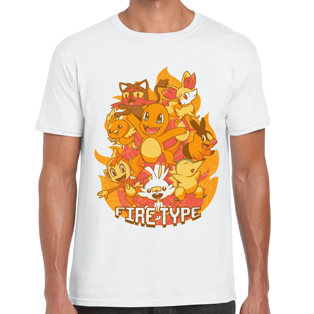 Playera Charmader Pokemon Algodón Premium #295