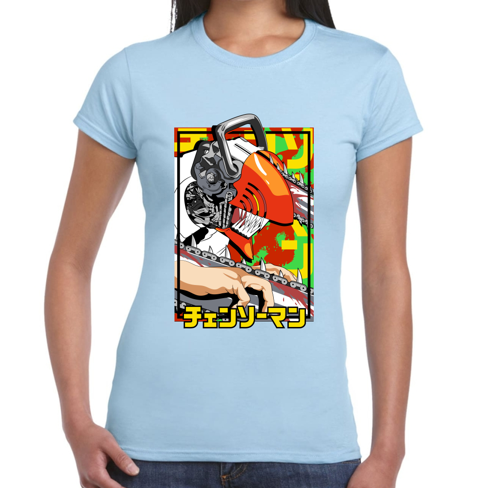 Playera Chainsaw Man Algodón Premium #300