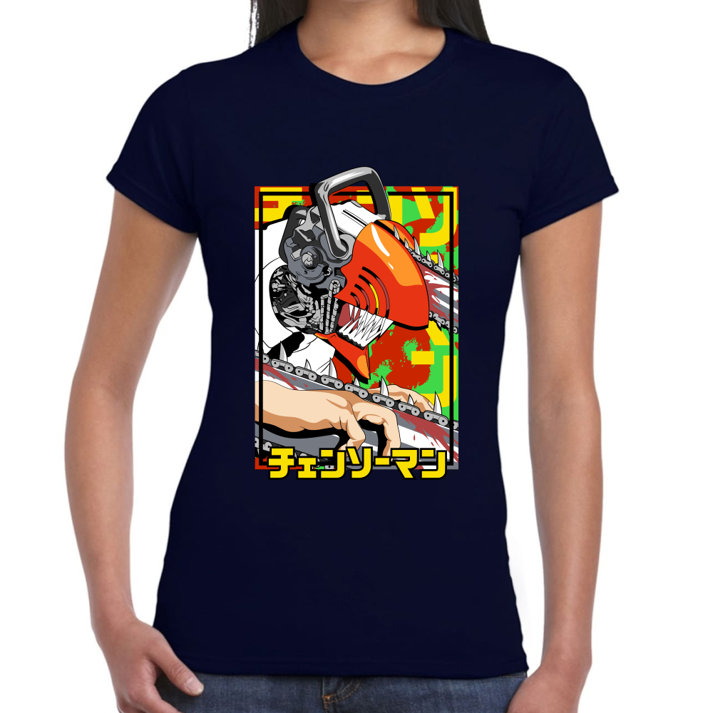 Playera Chainsaw Man Algodón Premium #300