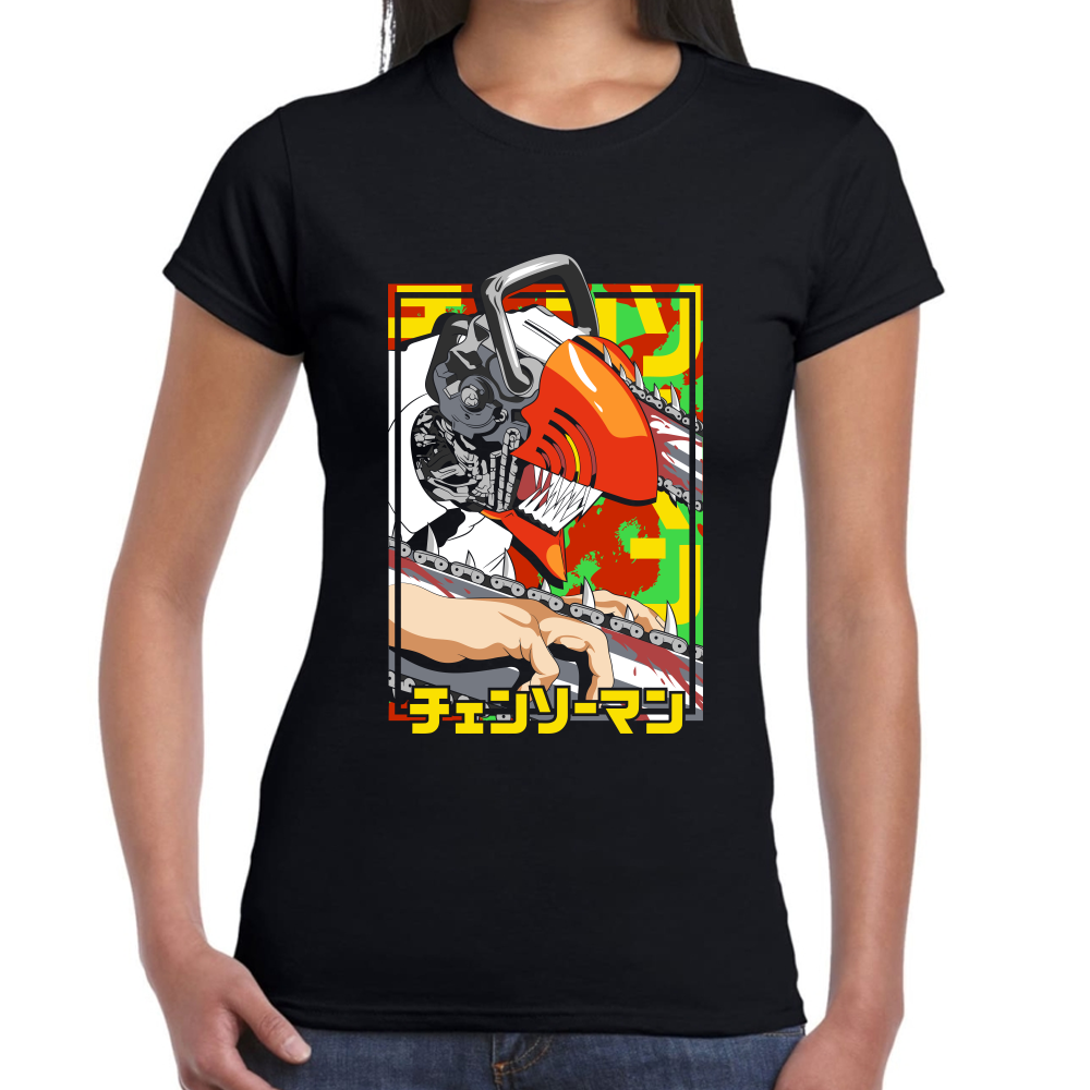 Playera Chainsaw Man Algodón Premium #300