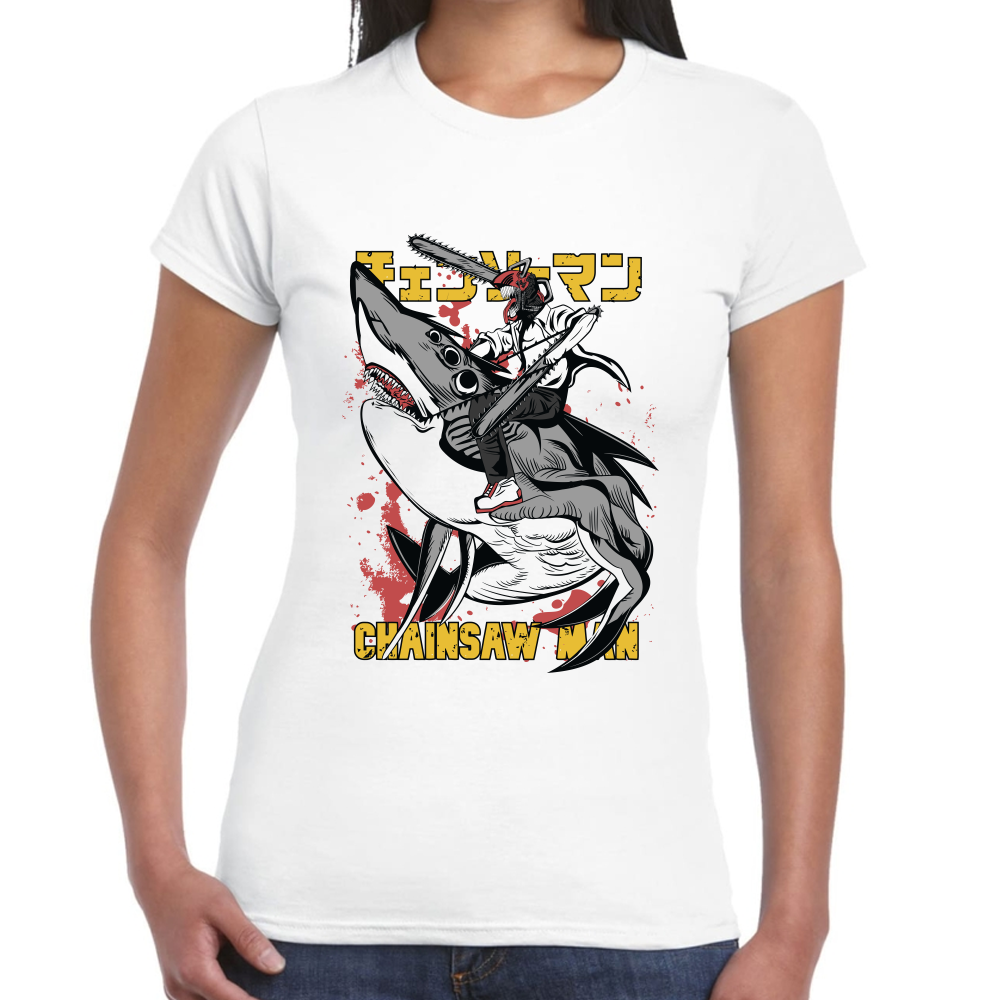 Playera Chainsaw Man Algodón Premium #301 Imagen secundaria del producto
