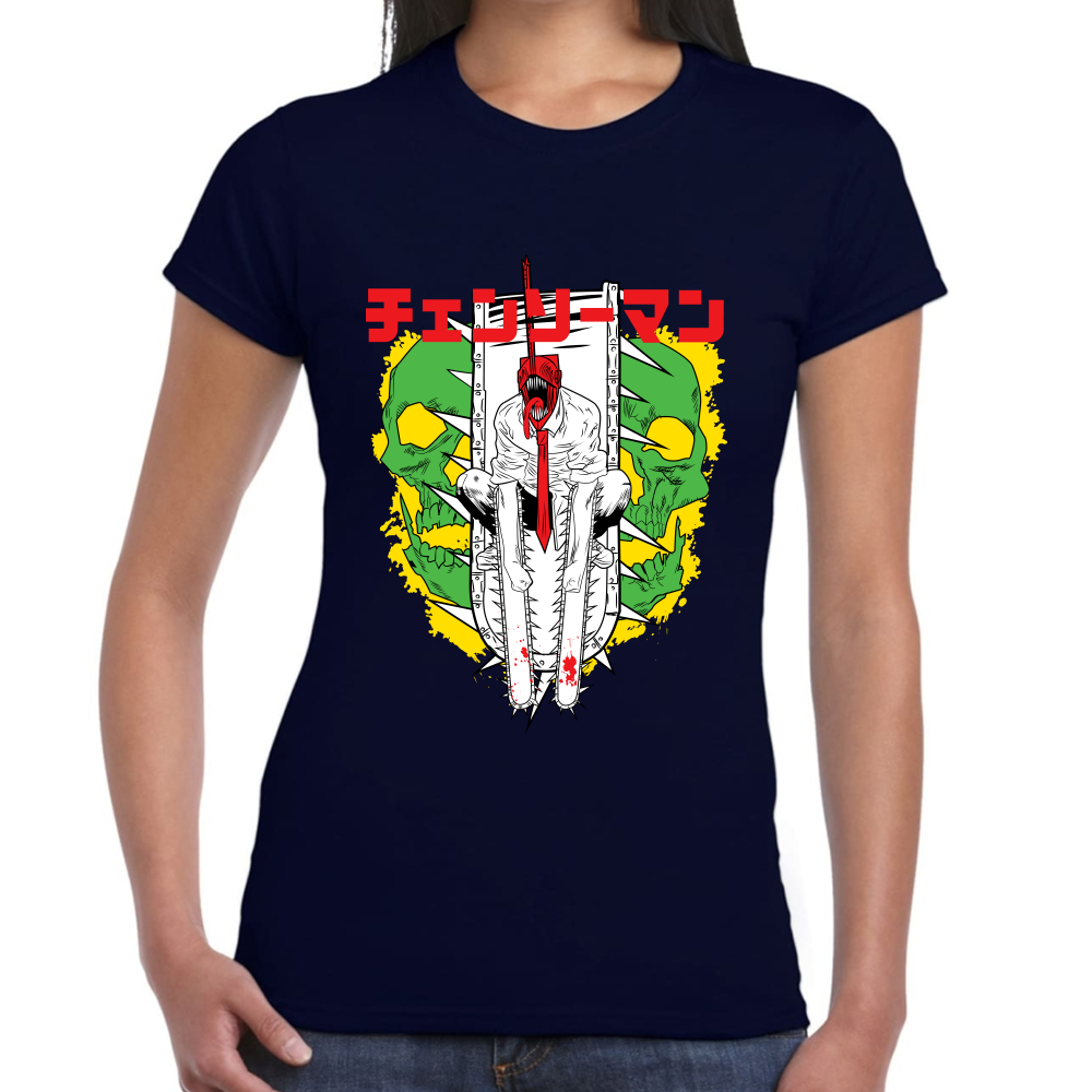Playera Chainsaw Man Algodón Premium #302