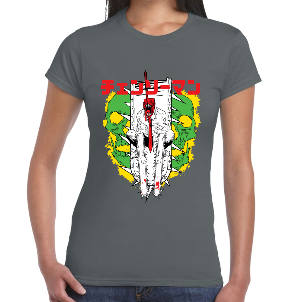 Playera Chainsaw Man Algodón Premium #302