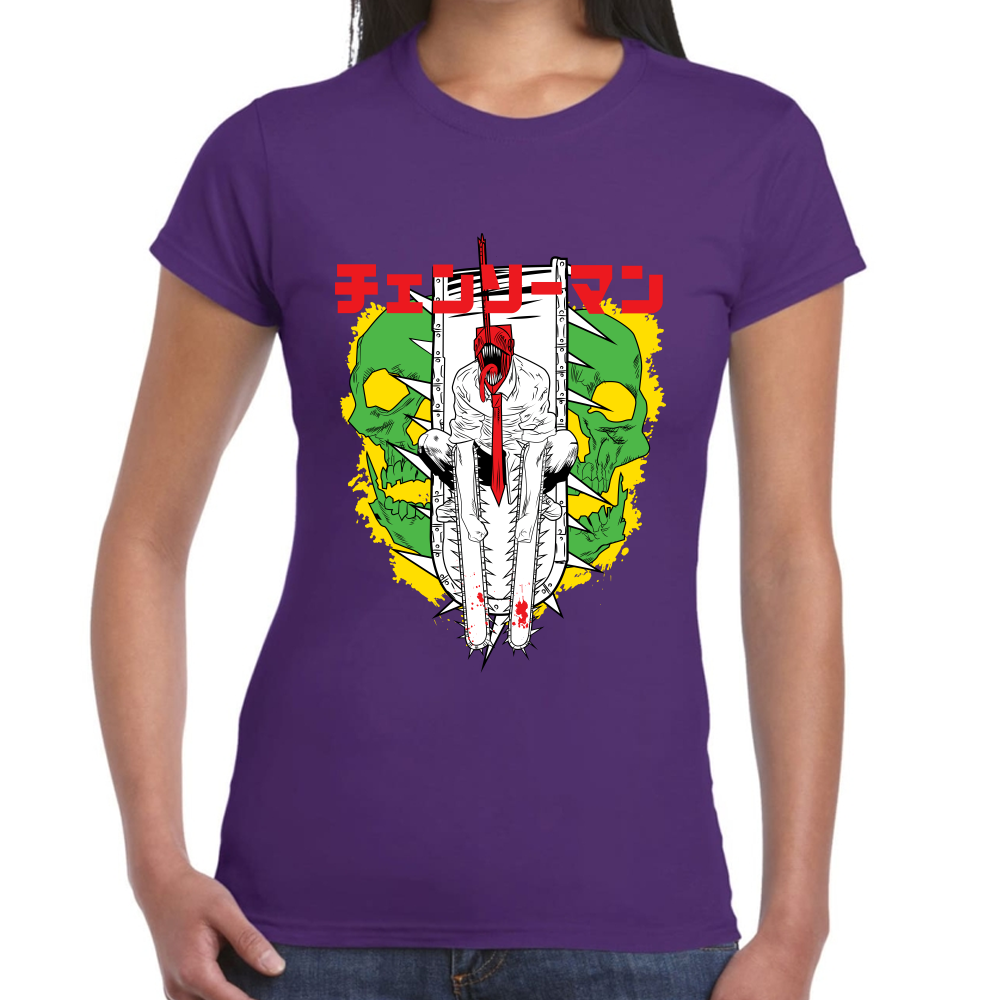 Playera Chainsaw Man Algodón Premium #302