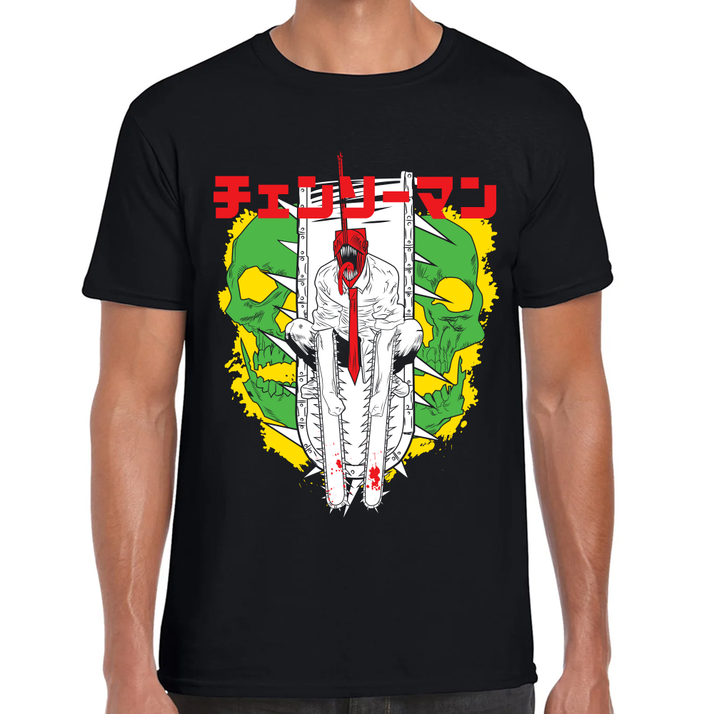 Playera Chainsaw Man Algodón Premium #302
