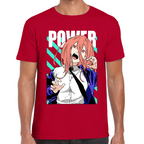 Playera Power Chainsaw Man Marino Algodón  Premium #400